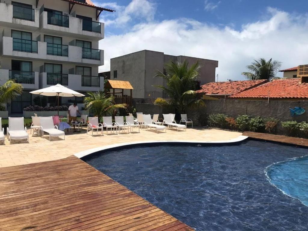 Laguna Beach Flat 101 Porto De Galinhas - Flat Terreo Com Saida Para Piscina Esterno foto